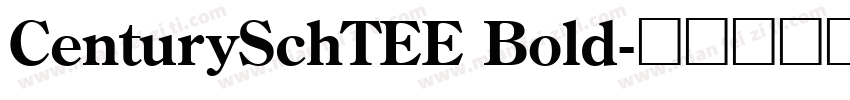 CenturySchTEE Bold字体转换